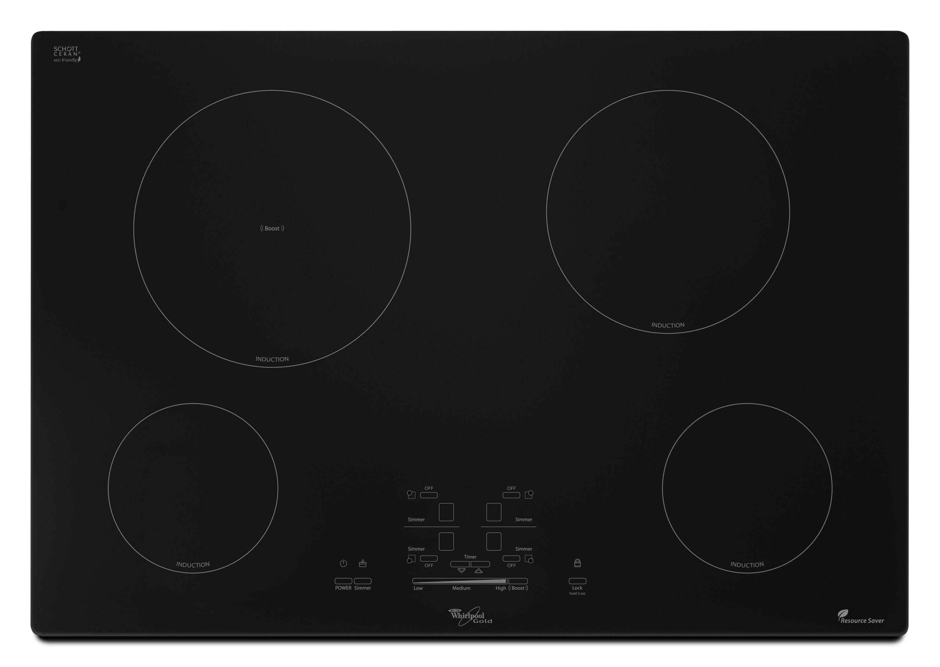 Whirlpool built in deals cooktop